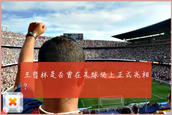 王哲林是否曾在足球场上正式亮相？